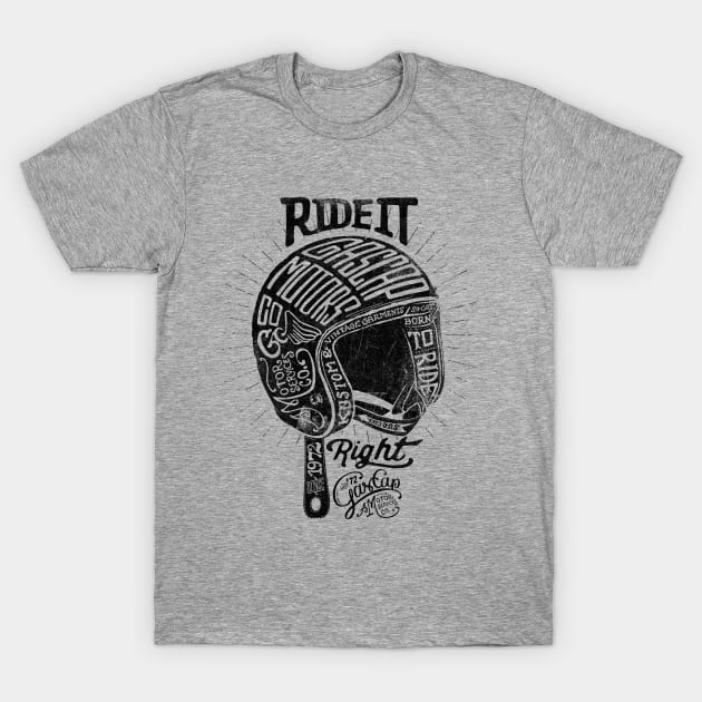 Ride it Right Helmet T-Shirt by KUMAWAY